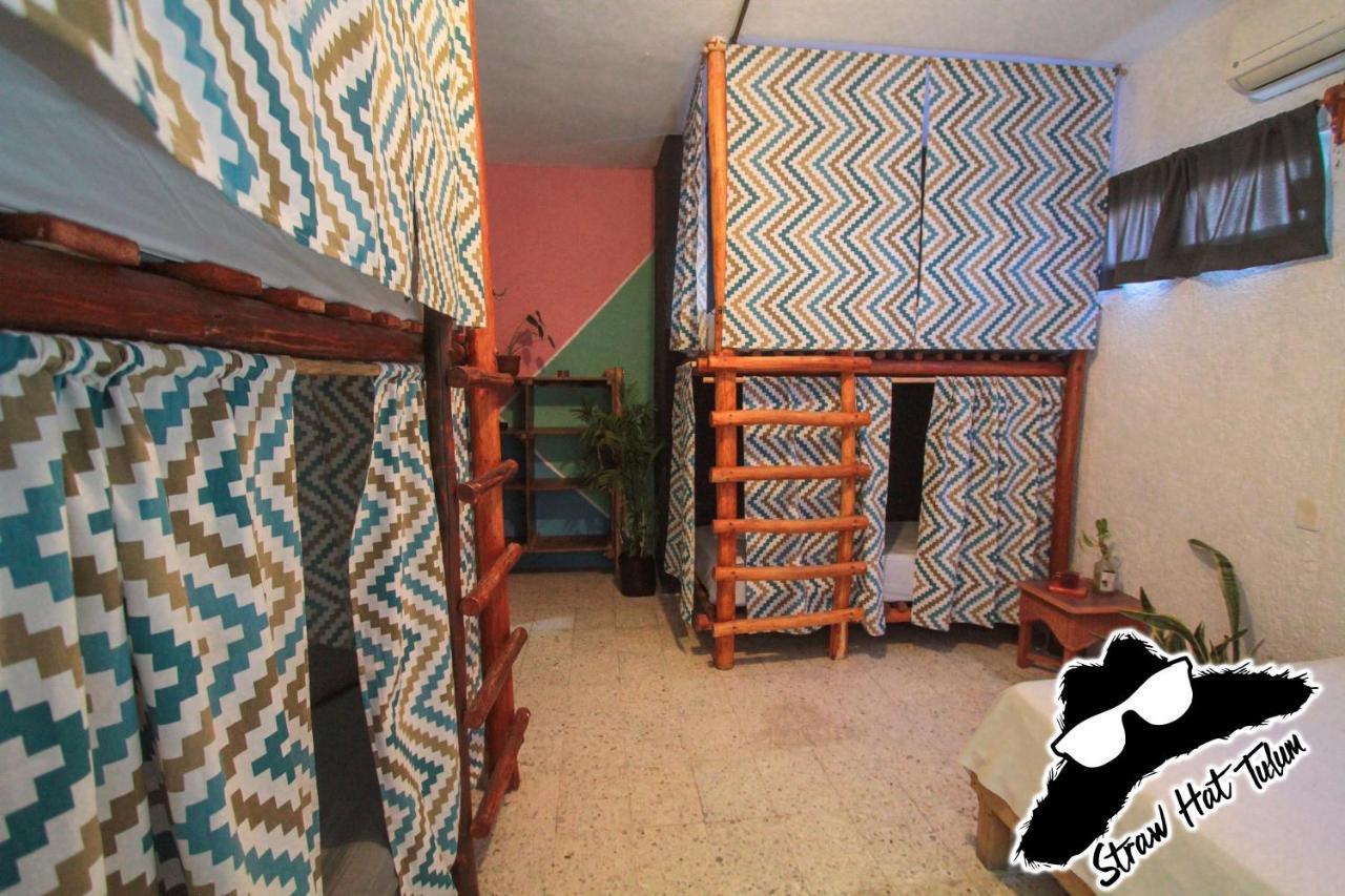 Straw Hat Hostel & Rooftop Bar Tulum Exterior foto