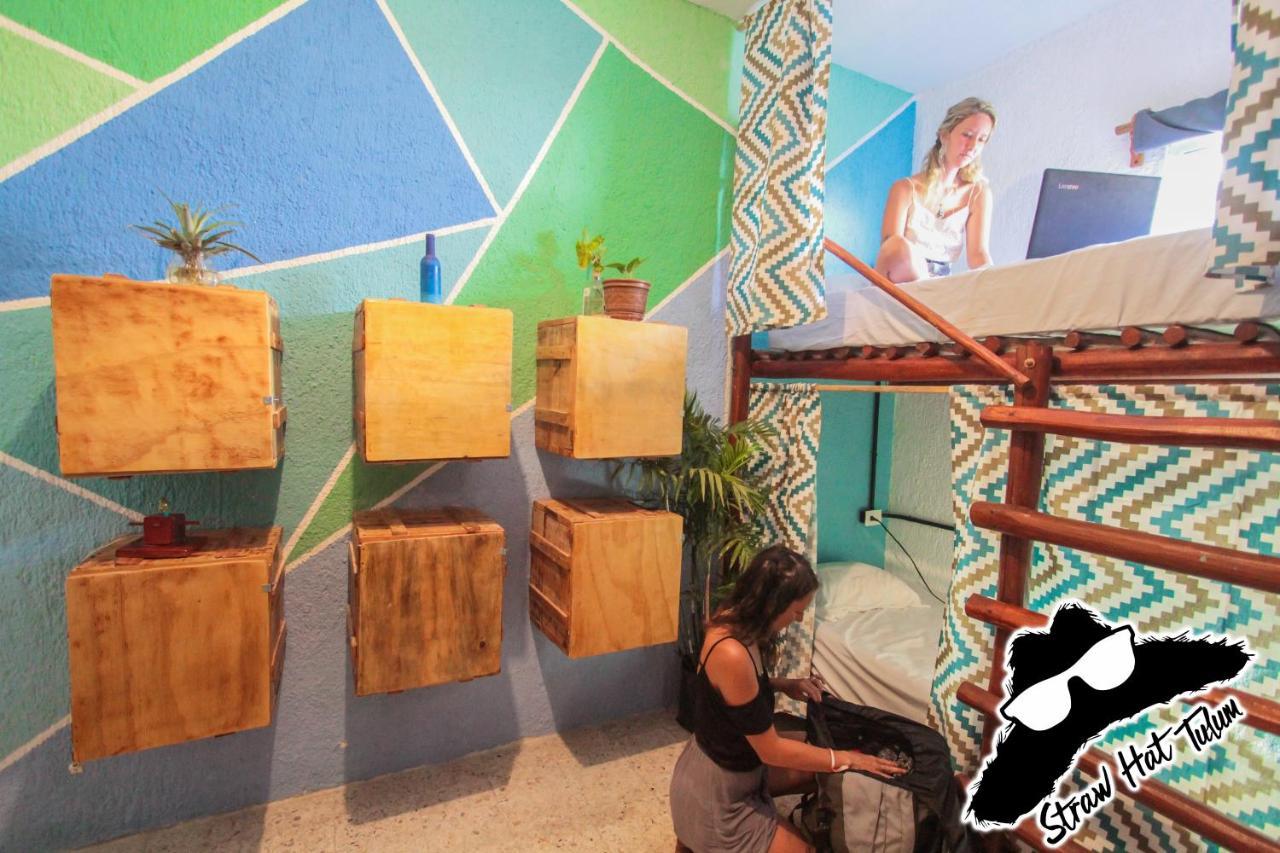 Straw Hat Hostel & Rooftop Bar Tulum Exterior foto