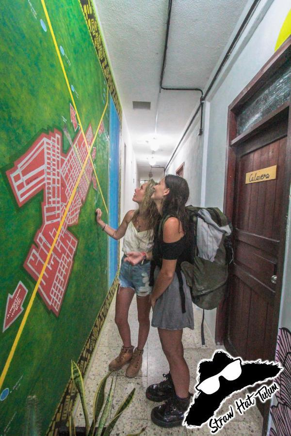Straw Hat Hostel & Rooftop Bar Tulum Exterior foto